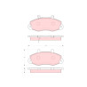 Conjunto de 4 pastilhas de freio TRW GDB1572