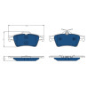 Conjunto de 4 pastilhas de freio TRW GDB1621BTE