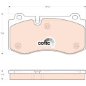 Conjunto de 4 pastilhas de freio COTEC TRW GDB1667