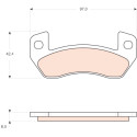 Conjunto de 4 pastilhas de freio TRW GDB1680