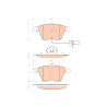 Conjunto de 4 pastilhas de freio TRW GDB1689