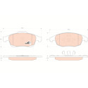 Conjunto de 4 pastilhas de freio COTEC TRW GDB1690