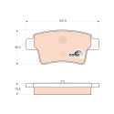 Conjunto de 4 pastilhas de freio COTEC TRW GDB1692