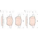 Conjunto de 4 pastilhas de freio TRW GDB1717