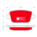 Jogo de pastilhas para travão de disco DTEC COTEC
