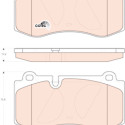 Conjunto de 4 pastilhas de freio COTEC TRW GDB1733