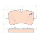 Conjunto de 4 pastilhas de freio COTEC TRW GDB1748