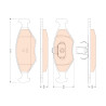 Conjunto de 4 pastilhas de freio TRW GDB1751