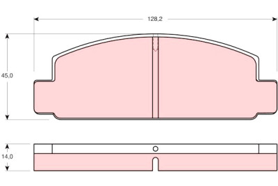 Conjunto de 4 pastilhas de freio TRW GDB176