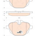 Conjunto de 4 pastilhas de freio COTEC TRW GDB1840