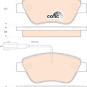 Conjunto de 4 pastilhas de freio COTEC TRW GDB1842