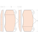 Conjunto de 4 pastilhas de freio TRW GDB1852
