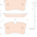 Conjunto de 4 pastilhas de freio TRW GDB1866