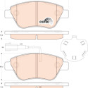 Conjunto de 4 pastilhas de freio COTEC TRW GDB1891