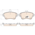 Conjunto de 4 pastilhas de freio COTEC TRW GDB1933