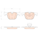 Conjunto de 4 pastilhas de freio TRW GDB1937
