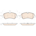 Conjunto de 4 pastilhas de freio TRW GDB1968