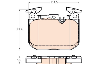 Conjunto de 4 pastilhas de freio TRW GDB2031