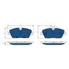 Conjunto de 4 pastilhas de freio TRW GDB2038BTE