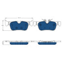 Conjunto de 4 pastilhas de freio TRW GDB2063BTE