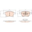 Conjunto de 4 pastilhas de freio TRW GDB2075