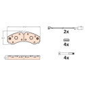 Conjunto de 4 pastilhas de freio TRW GDB2109