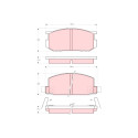 Conjunto de 4 pastilhas de freio TRW GDB211