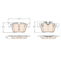 Conjunto de 4 pastilhas de freio TRW GDB2110