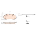 Conjunto de 4 pastilhas de freio TRW GDB2117