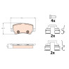 Conjunto de 4 pastilhas de freio TRW GDB2125