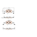 Conjunto de 4 pastilhas de freio TRW GDB2126