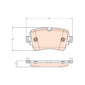 Conjunto de 4 pastilhas de freio TRW GDB2131
