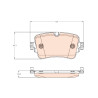 Conjunto de 4 pastilhas de freio TRW GDB2131