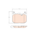 Conjunto de 4 pastilhas de freio TRW GDB2137