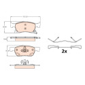 Conjunto de 4 pastilhas de freio TRW GDB2138