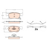 Conjunto de 4 pastilhas de freio TRW GDB2138