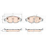 Conjunto de 4 pastilhas de freio TRW GDB2143