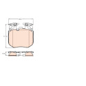 Conjunto de 4 pastilhas de freio TRW GDB2147