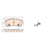 Conjunto de 4 pastilhas de freio TRW GDB2152