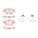 Conjunto de 4 pastilhas de freio TRW GDB2155