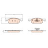 Conjunto de 4 pastilhas de freio TRW GDB2157