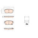 Conjunto de 4 pastilhas de freio TRW GDB2160