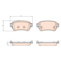 Conjunto de 4 pastilhas de freio TRW GDB2166