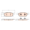 Conjunto de 4 pastilhas de freio TRW GDB2167