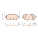 Conjunto de 4 pastilhas de freio TRW GDB2172