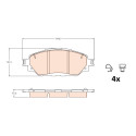 Conjunto de 4 pastilhas de freio TRW GDB2196
