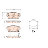 Conjunto de 4 pastilhas de freio TRW GDB2203