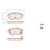 Conjunto de 4 pastilhas de freio TRW GDB2228