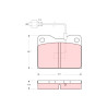 Conjunto de pastilhas de freio TRW GDB269