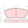 Conjunto de 4 pastilhas de freio TRW GDB284